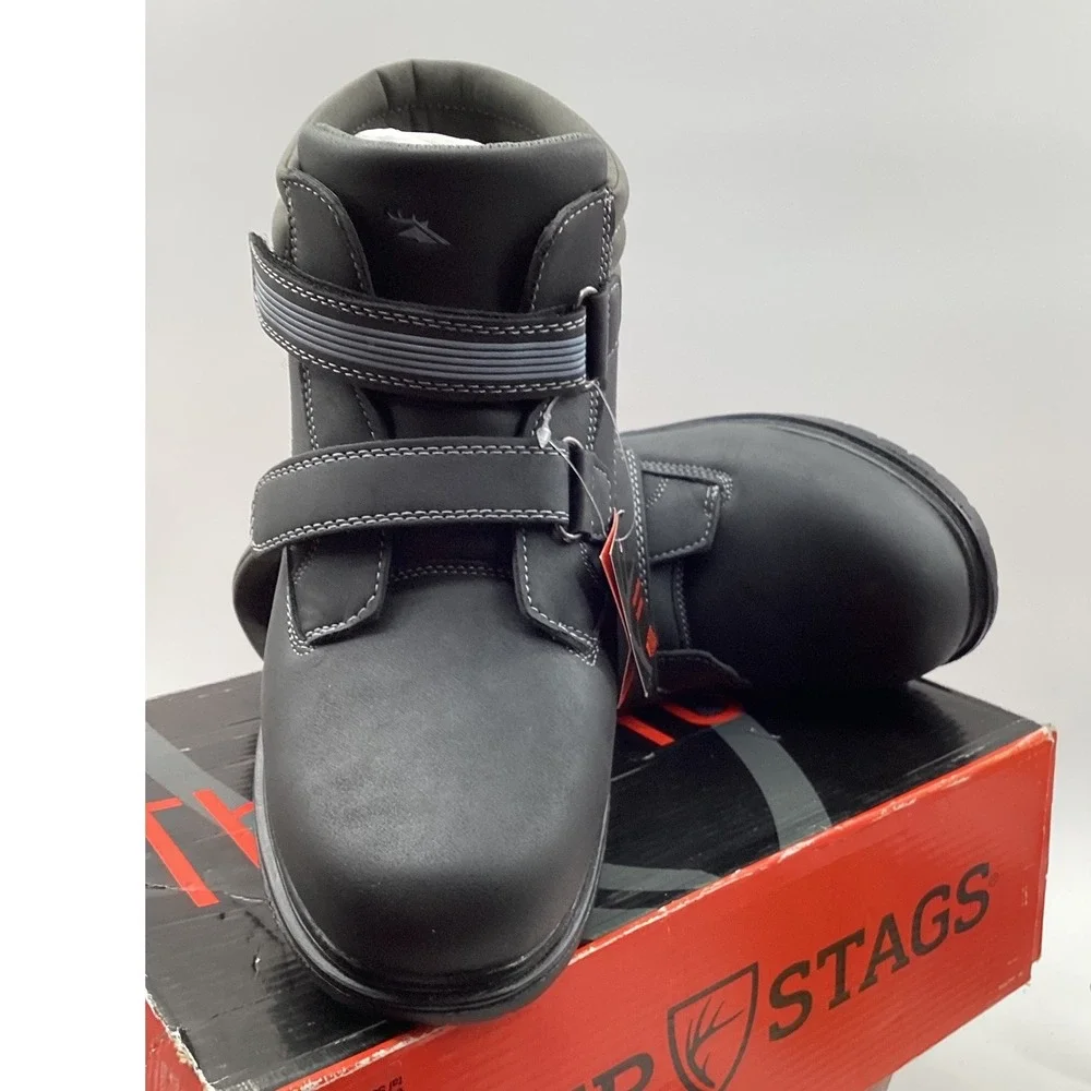 Deer Stags Marker Mens Waterproof Thinsulate Boots Black Hook Loop Size 7M